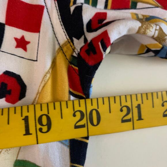 C.A. SPORT Romper M/L‎ Vintage Nautical Sail Boat Sailing Button Front Pockets - Picture 10 of 12